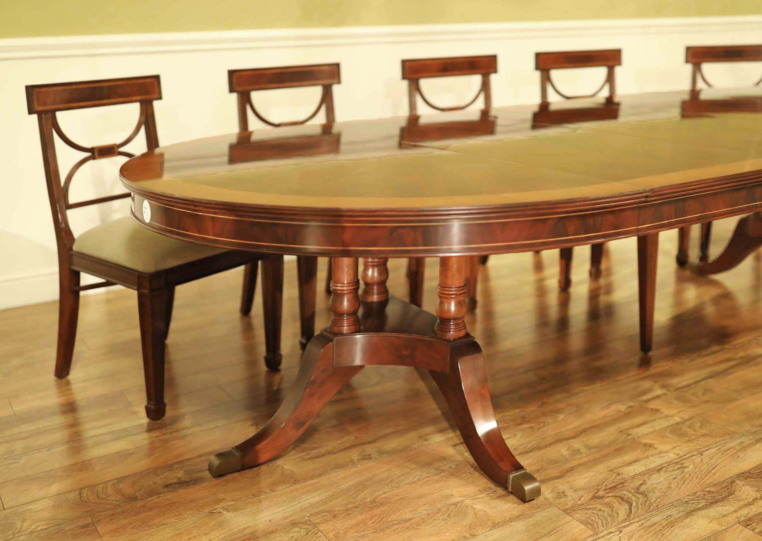 expandable round dining table antique reproduction scaled