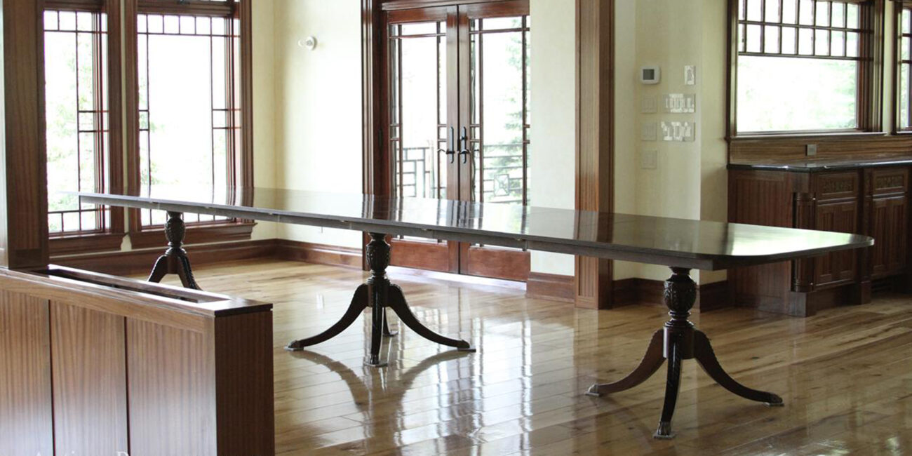 Long dining room table