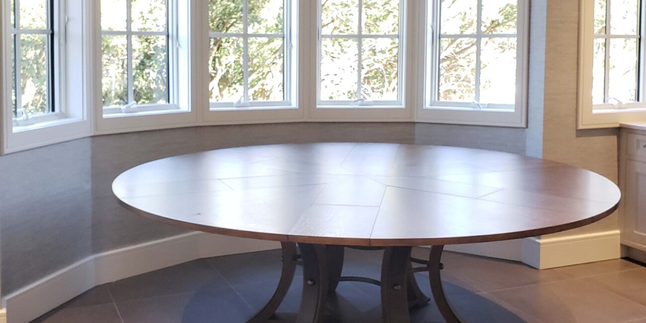 expandable round dining table scaled