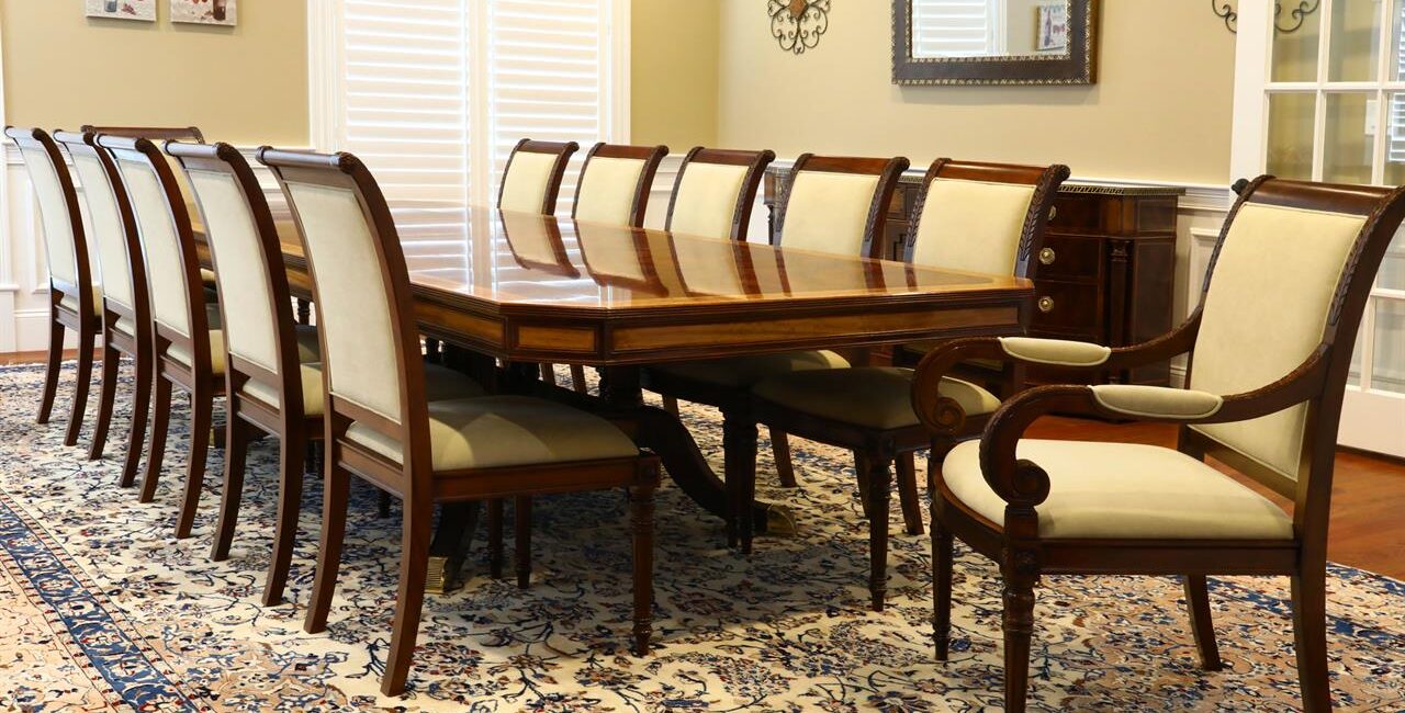 mahogany dining table set