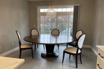 Moden Jupe Table with Round Back Dining Chairs