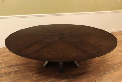 Top view when table is opened to 100 inches round