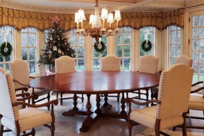 Table shown in Brookrace manor house after a local delivery in Mendham NJ