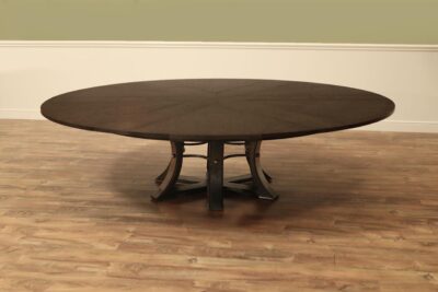 Extra Large Tower Jupe Table for Seating up to 12 People UNIVERSAL WALNUT