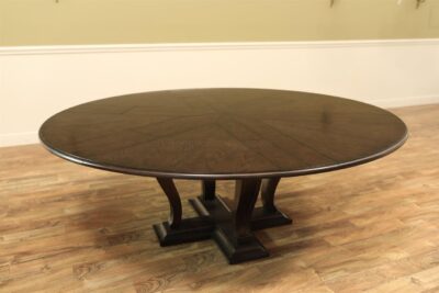 Jupe table shown at 84 inches