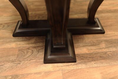 Solid walnut pedestal