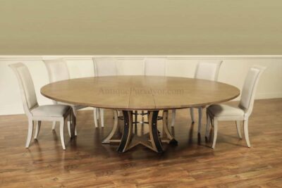 This is the same model table shown in a natural finish we call beachsand