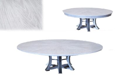 We offer this model Jupe in two sizes, the table shown in background is a smaller size