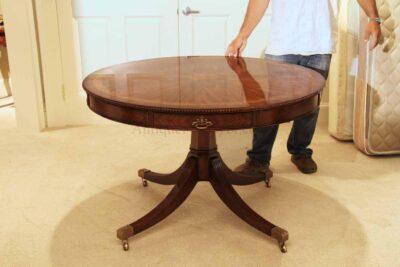 48 inch Round Mahogany and Rosewood Dining or Center Table