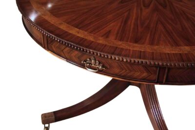 Mahogany round pedestal table