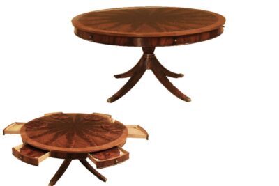 60-inch round pedestal dining table