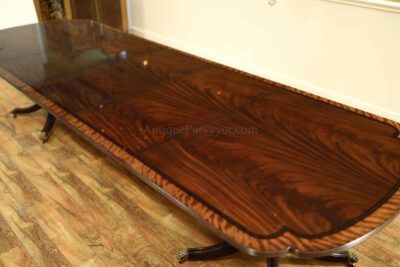 Table shown here has a French walnut finish