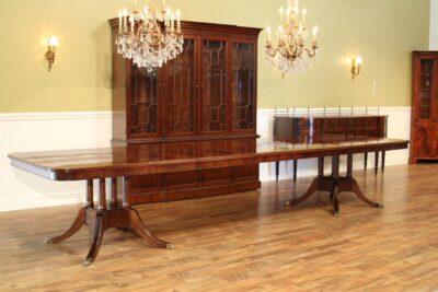 Large mahogany dining table seats 10 to 14 people