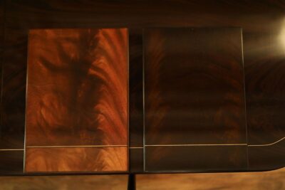 Two-tone mahogany finish are also available