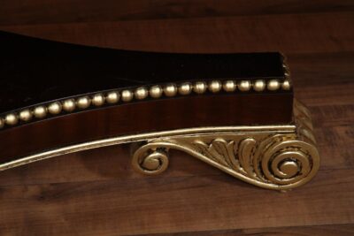 Scroll Regency foot with gold accents. Gold option is optional