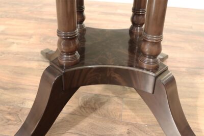 Flame mahogany pedestals