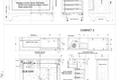 Leaf cabinet measurements and details