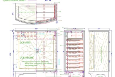 Leaf cabinet measurements