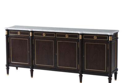 Extra large marble top sideboard