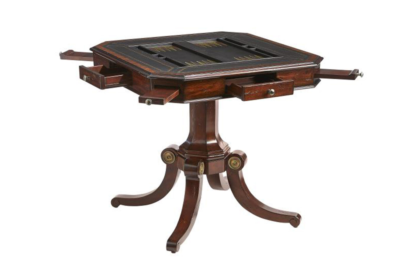 Choate Mahogany Game Table by Maitland Smith 8100-31