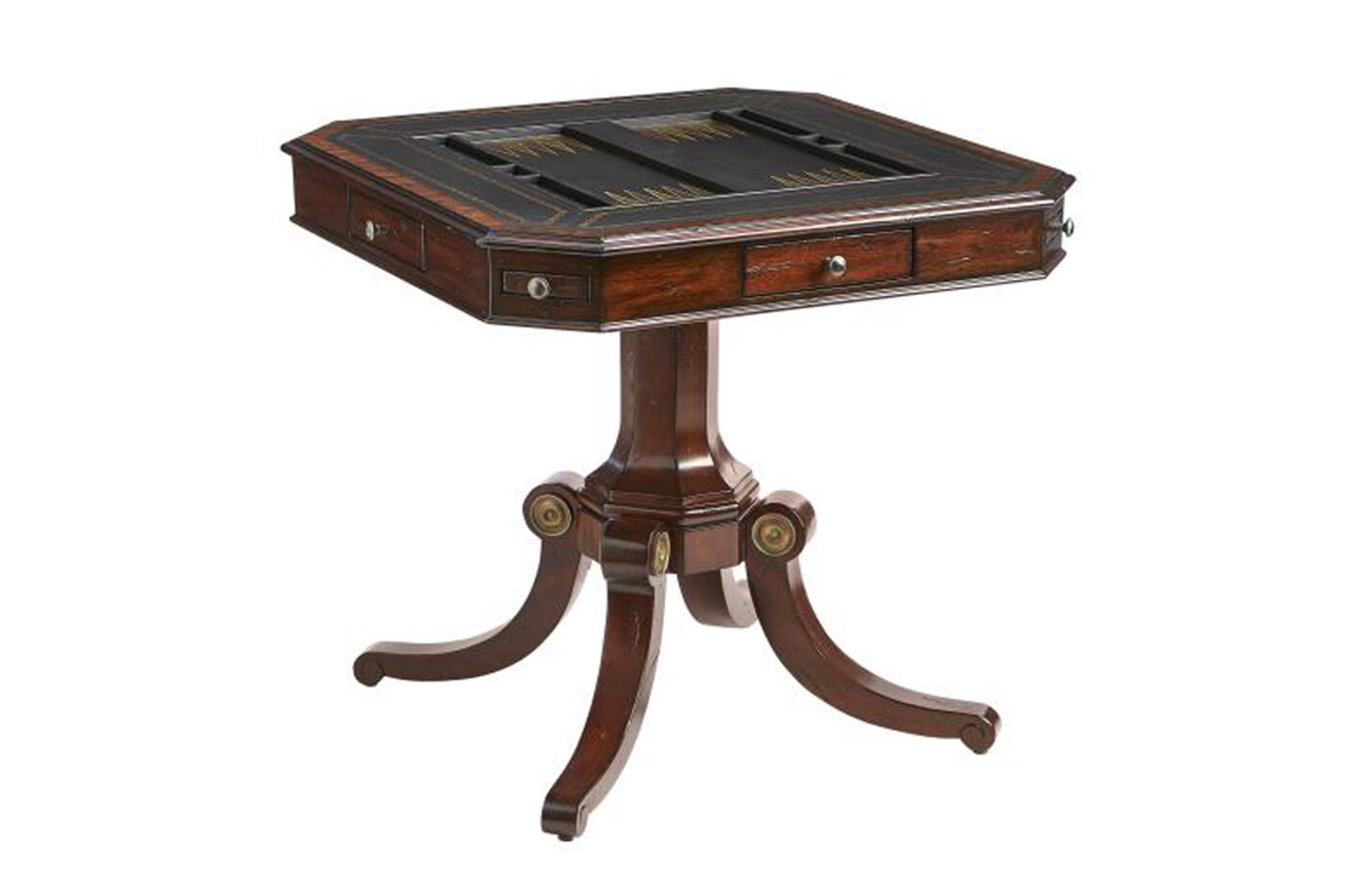 Choate Mahogany Game Table by Maitland Smith 8100-31