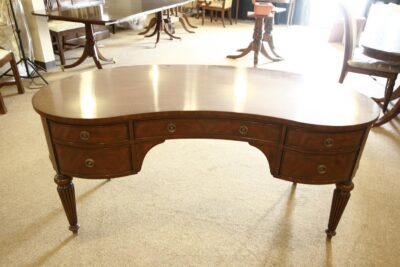 HIgh end mahgoany kidney shaped desk