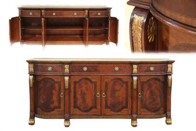 Large inlaid mahogany dining room sideboard, buffet