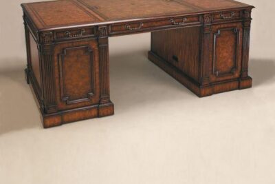 Leather top executive desk by Maitland Smith Furniture