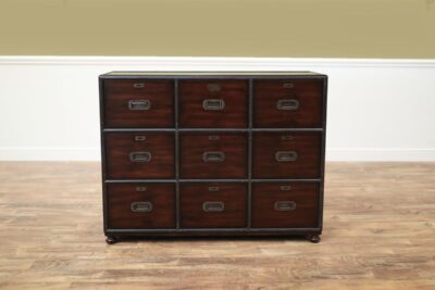 Antique Reproduction Mahogany File Cabinet on Bun Feet