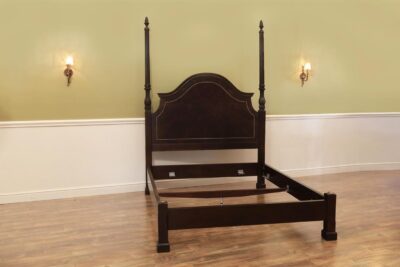 Mahogany queen bed, queen poster bed, high-end antique reproduction bed frame