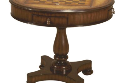 Mahogany Wood Game Table by Maitland Smith Furniture