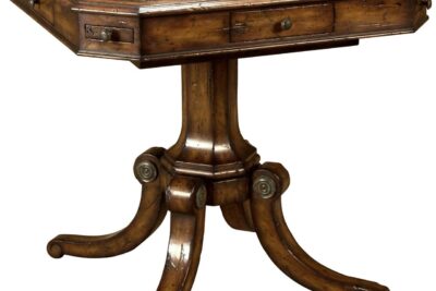 Mahogany Wood Game Table by Maitland Smith Furniture