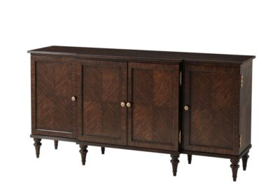 Walnut Finished Sheraton Style Sideboard for Traditional-Formal Dining Room