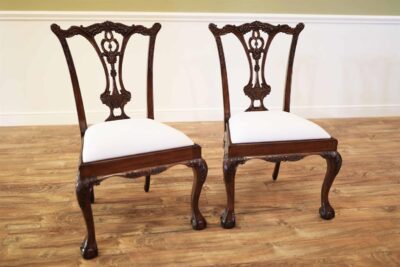 Mahogany Chippendale dining chairs