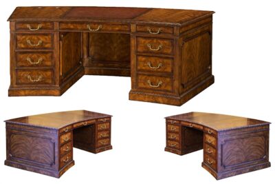 High End Leather Top Executive Desk