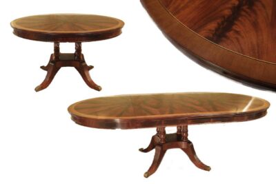 54 inch round mahogany dining table