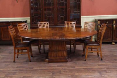 Make a solid walnut dining room table and chair set with coordinating chairs