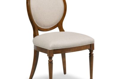 Transitional Round Back Dining Room Side Chairs by Woodbridge Furniture 7068-10-f