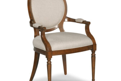 Round Back Armchairs Walnut Finish, Woodbridge Furniture-7069-10-f