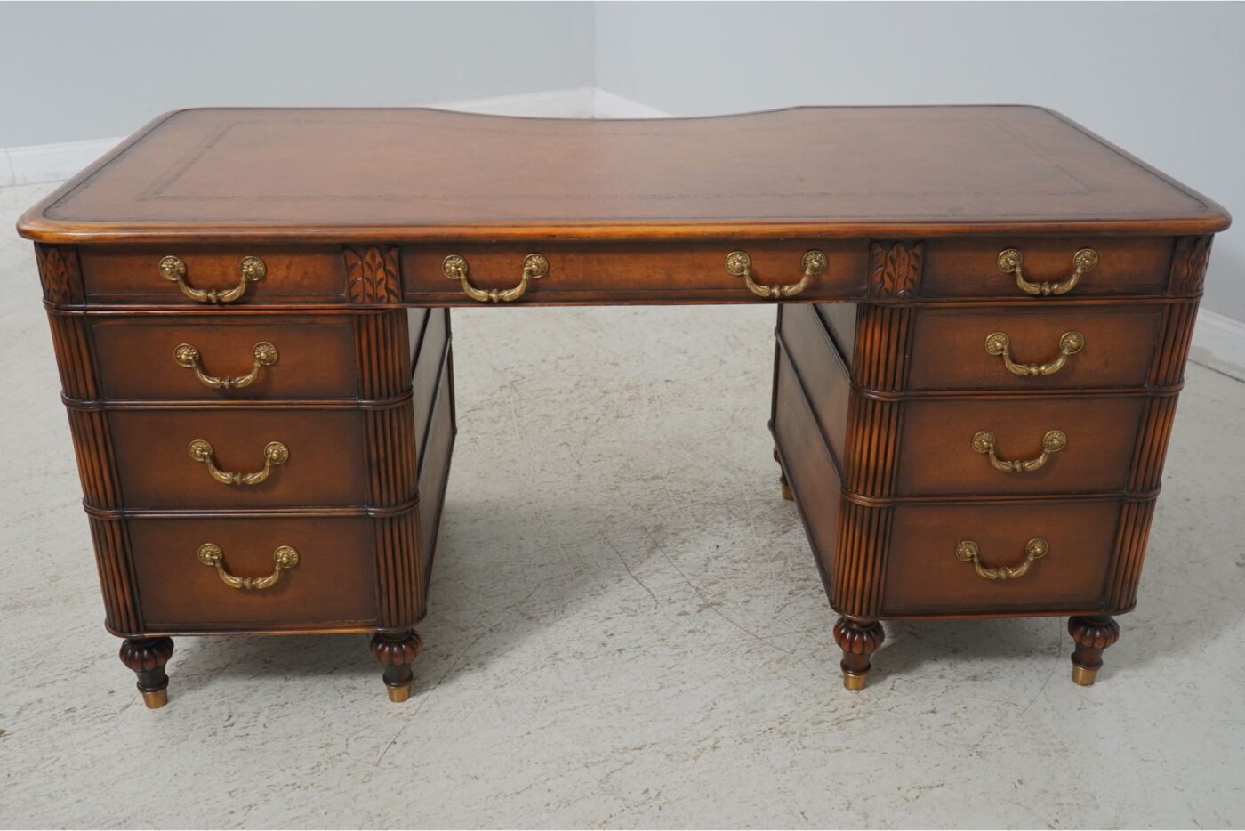 Theodore Alexander Leather Top Desk - Image 7