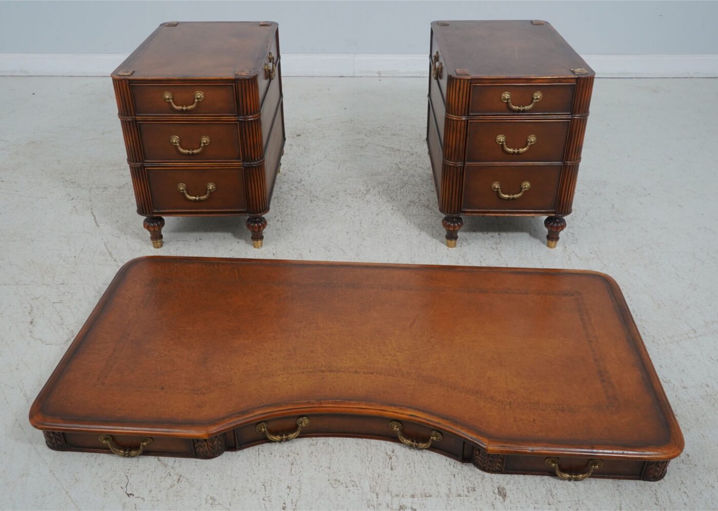 Theodore Alexander Leather Top Desk - Image 9