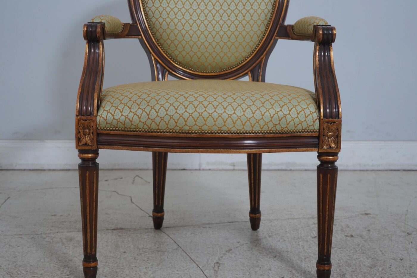 Set of 8 Vintage Louis XVI Round-Back Dining Chairs - Image 28