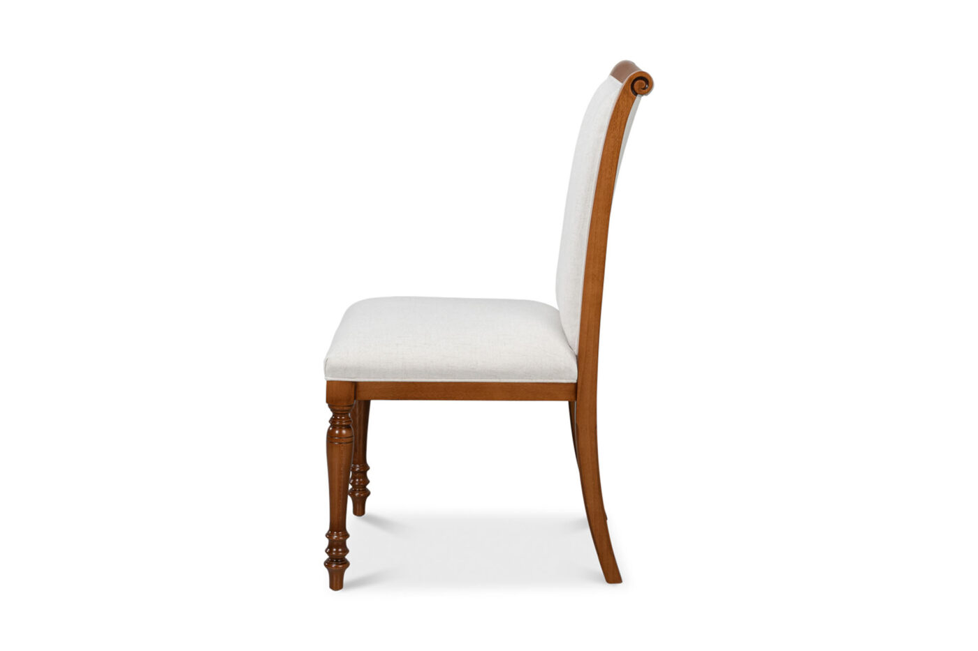 Formal Traditional French-Style Walnut Side Chairs - Image 4