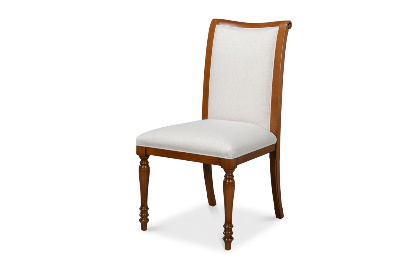 Formal Traditional French-Style Walnut Side Chairs - Image 5