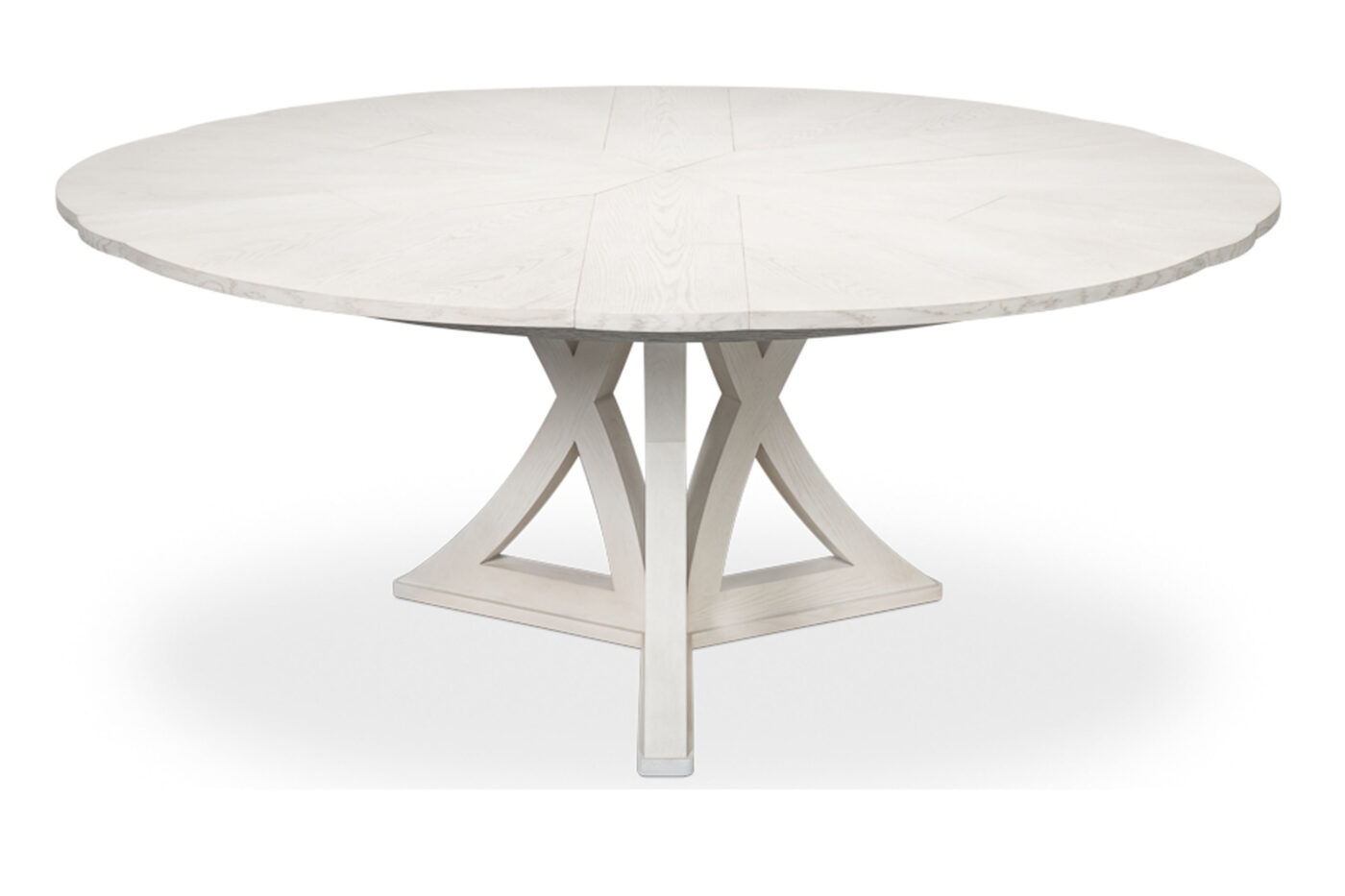 55-70 Inch Jupe Table, Modern White Oak Table, Seats 4-8 People - Image 4