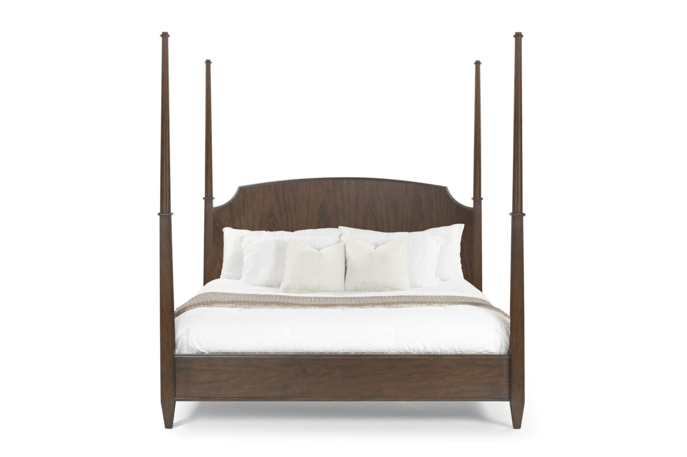 Oliver Thames 4-Poster King Bed Frame in Mahogany