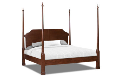 89-1303 Mahogany 4 Poster Bed by Maitland Smith