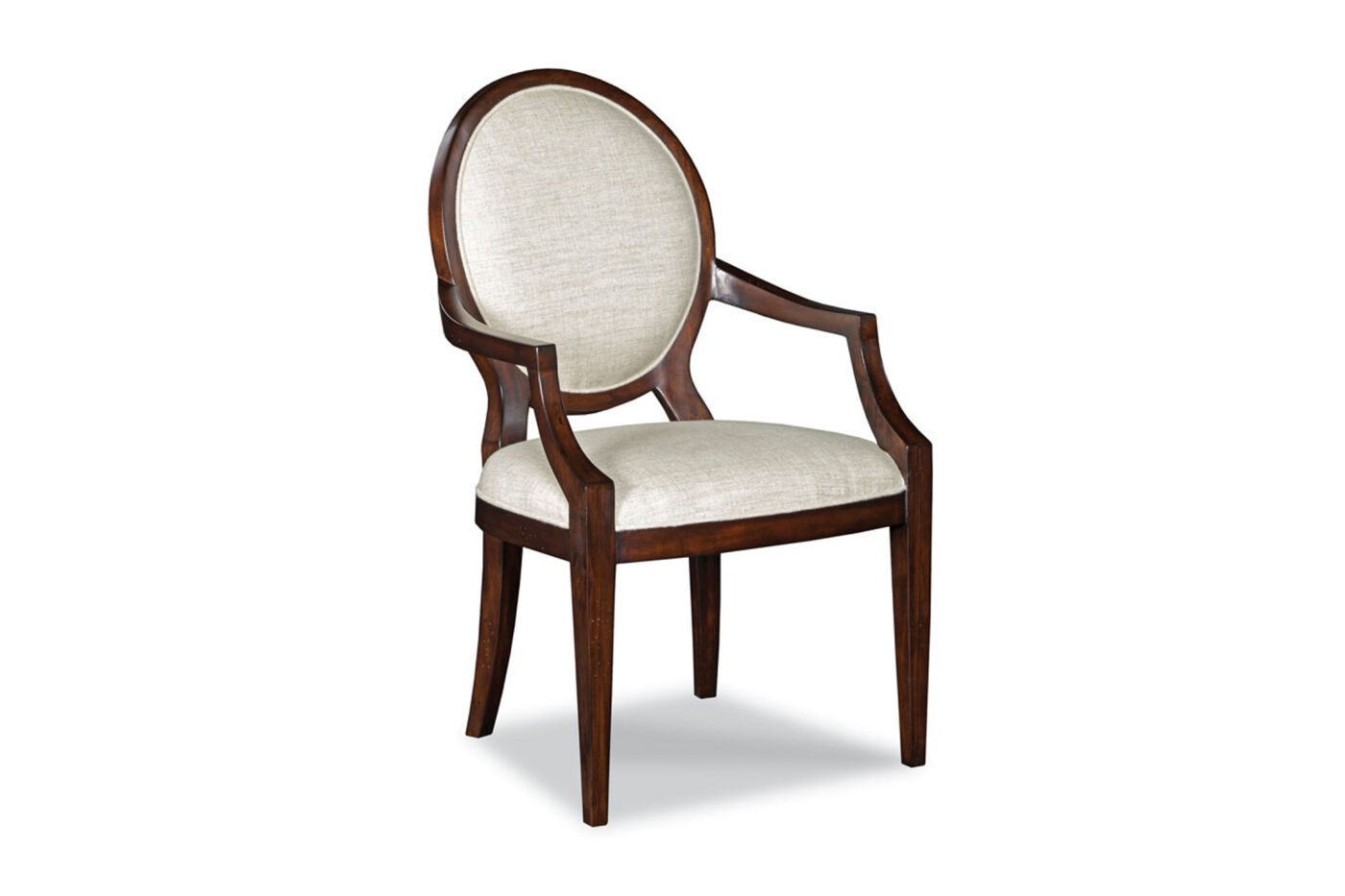 7230-03 Oval Back Arm Chair by Woodbridge