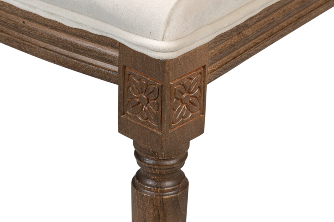 French-Style Louis XVI Solid Oak Dining Chairs - Image 3