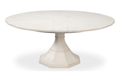 Sarreid Giselle Jupe Table in Working White Finish 54210-WW